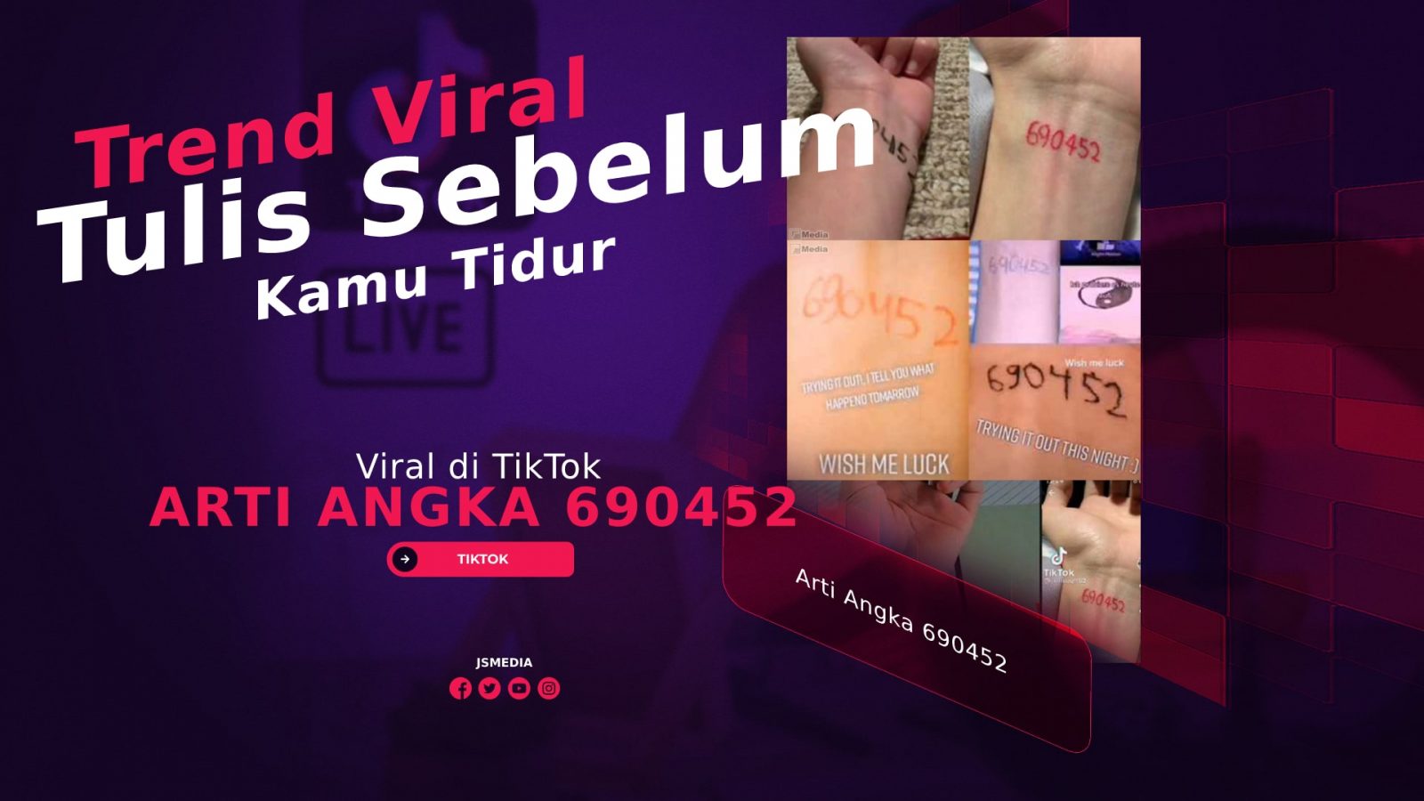 Arti Angka 690452 yang Viral di TikTok, Tulis Sebelum Kamu Tidur