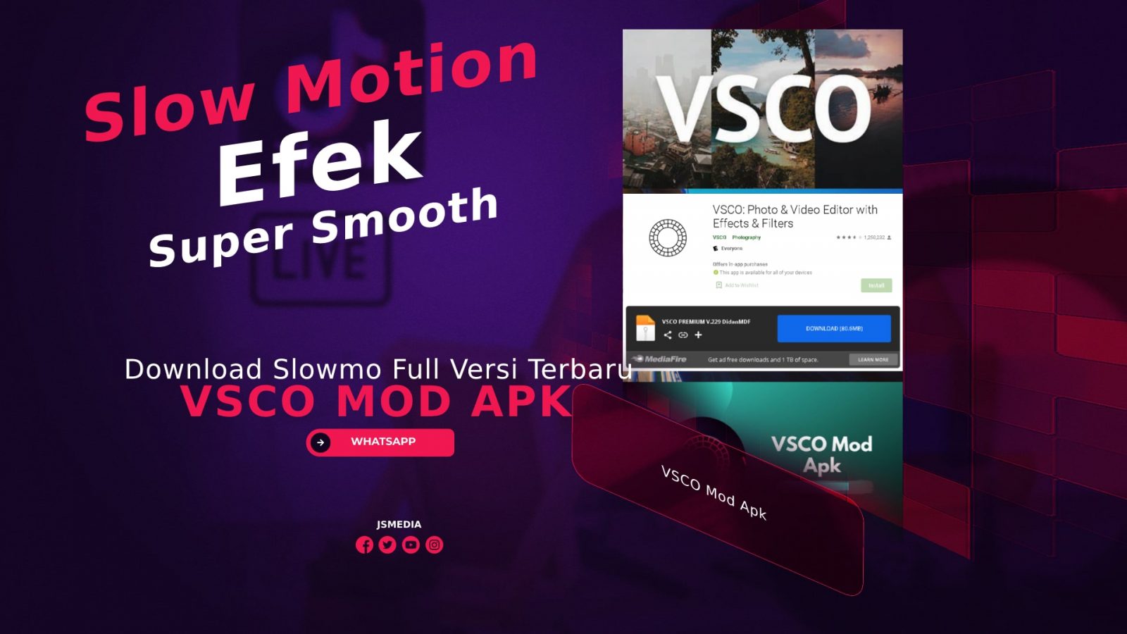 Download VSCO Mod Apk Slowmo Full Versi Terbaru Gratis, Efek Slow Motion Super Smooth
