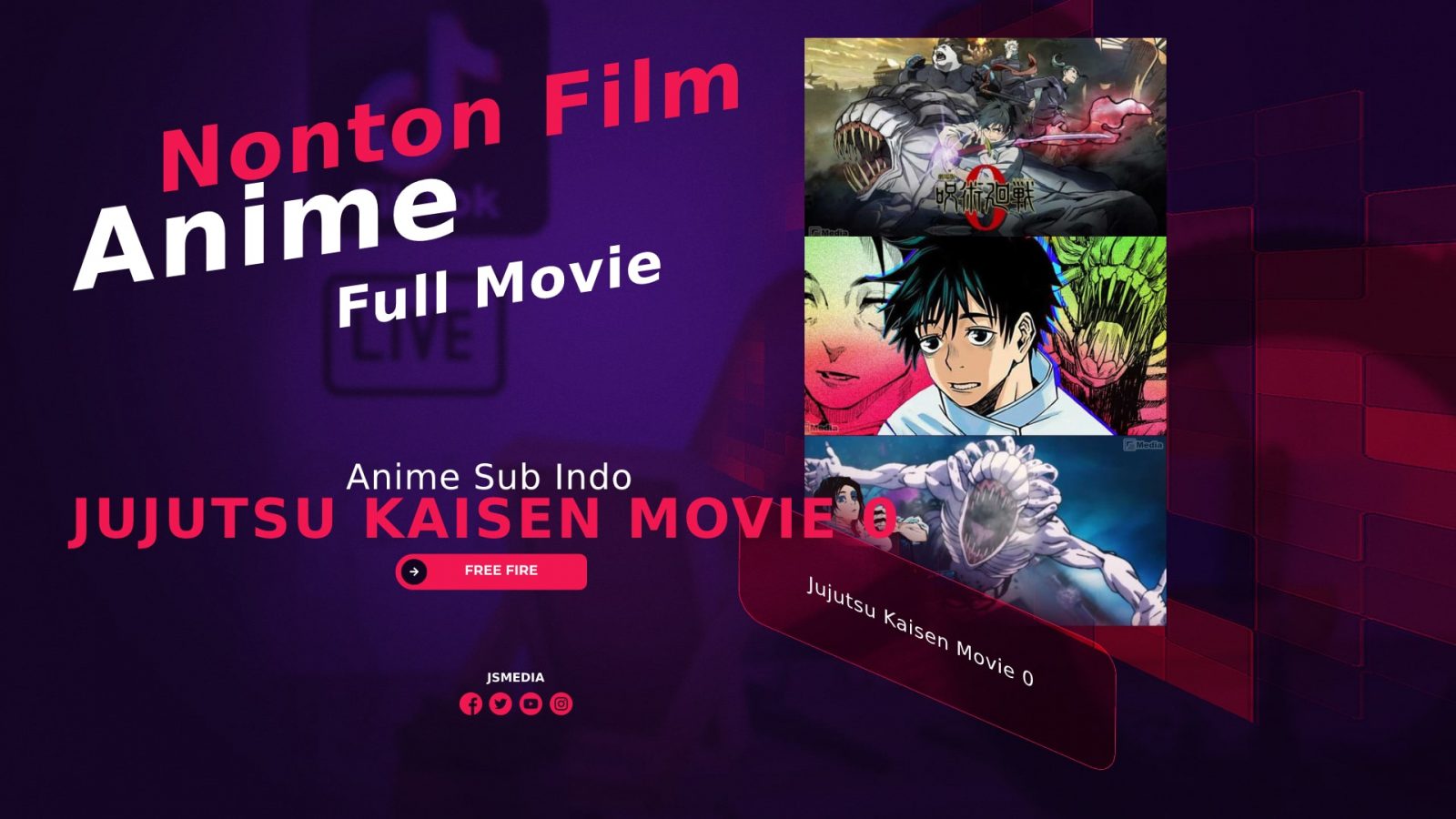 Nonton Film Anime Jujutsu Kaisen Movie 0 Sub Indo