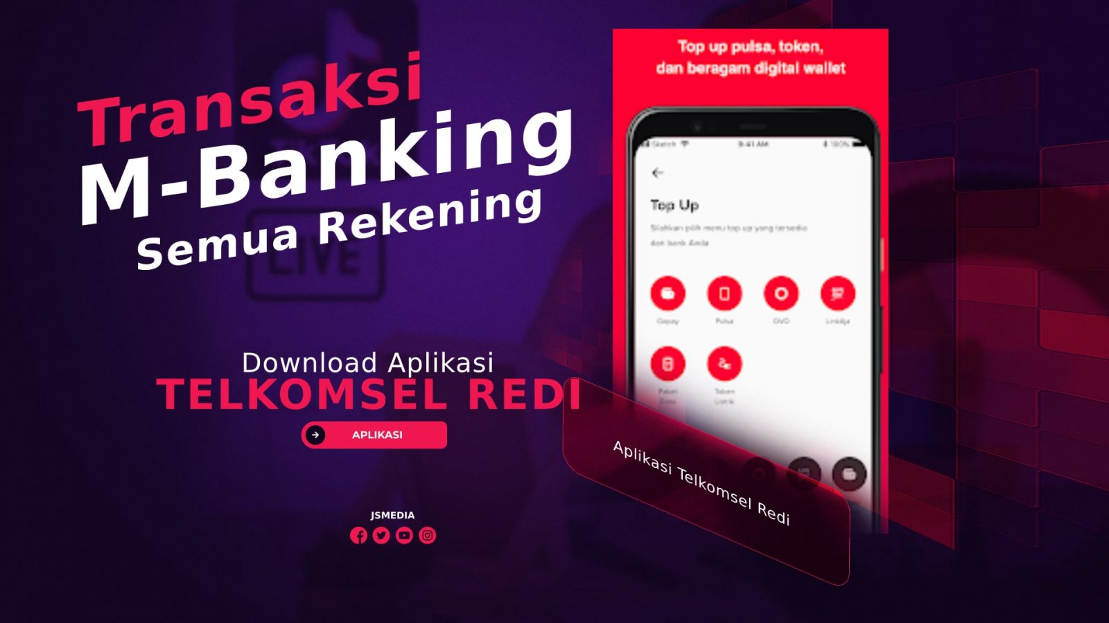 Aplikasi Telkomsel Redi: Transaksi M-Banking untuk Semua Rekening