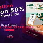 Hanya Memakai Referral Code Starbucks, Dapatkan Diskon 50% OFF