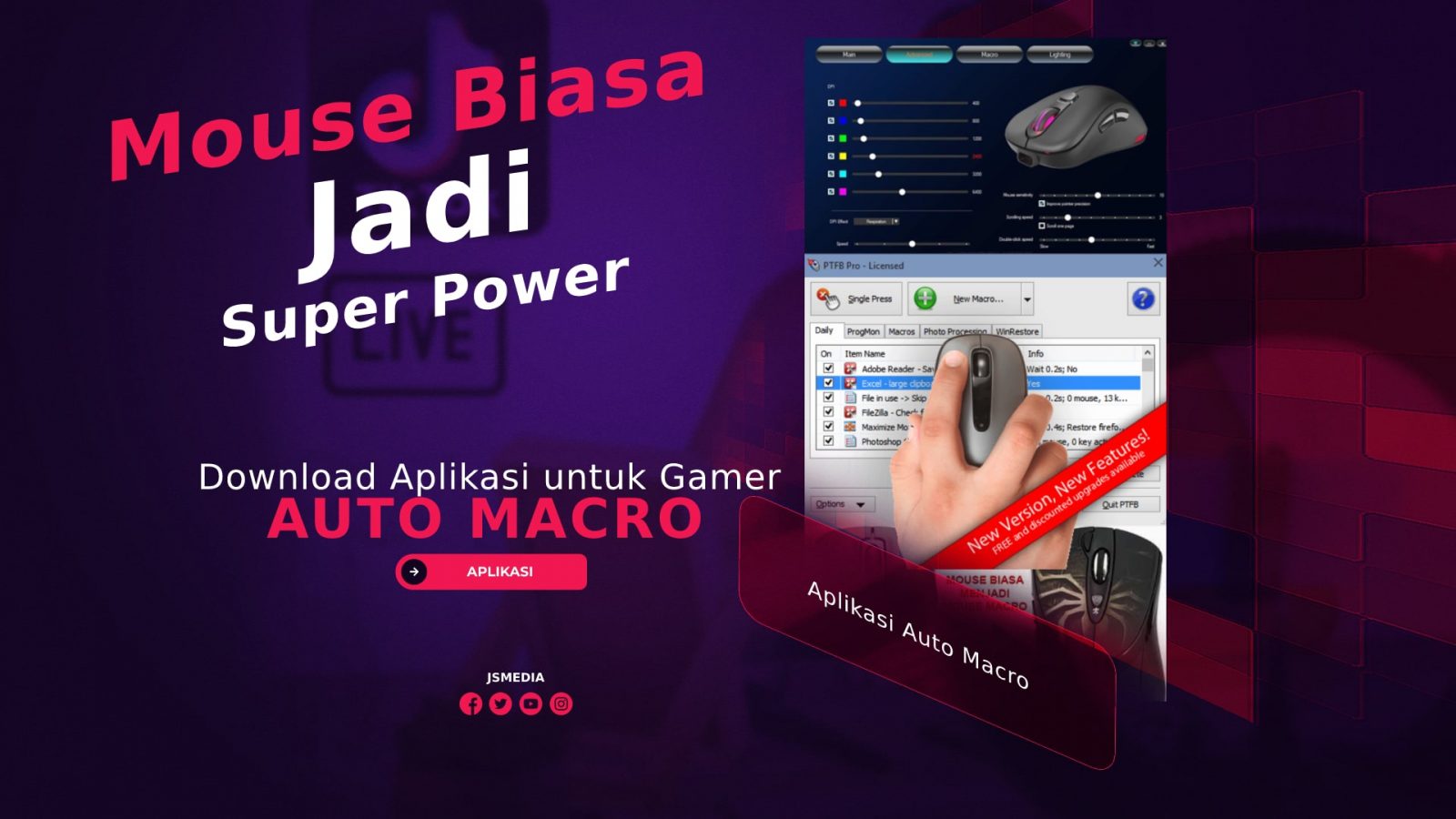 Aplikasi Auto Macro, Mouse Biasa Jadi Super Power