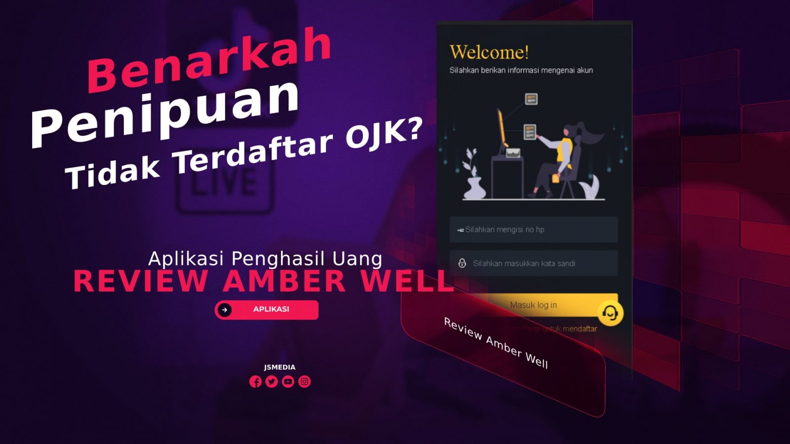 Review Amber Well Penghasil Uang Apk, Benarkah Penipuan?