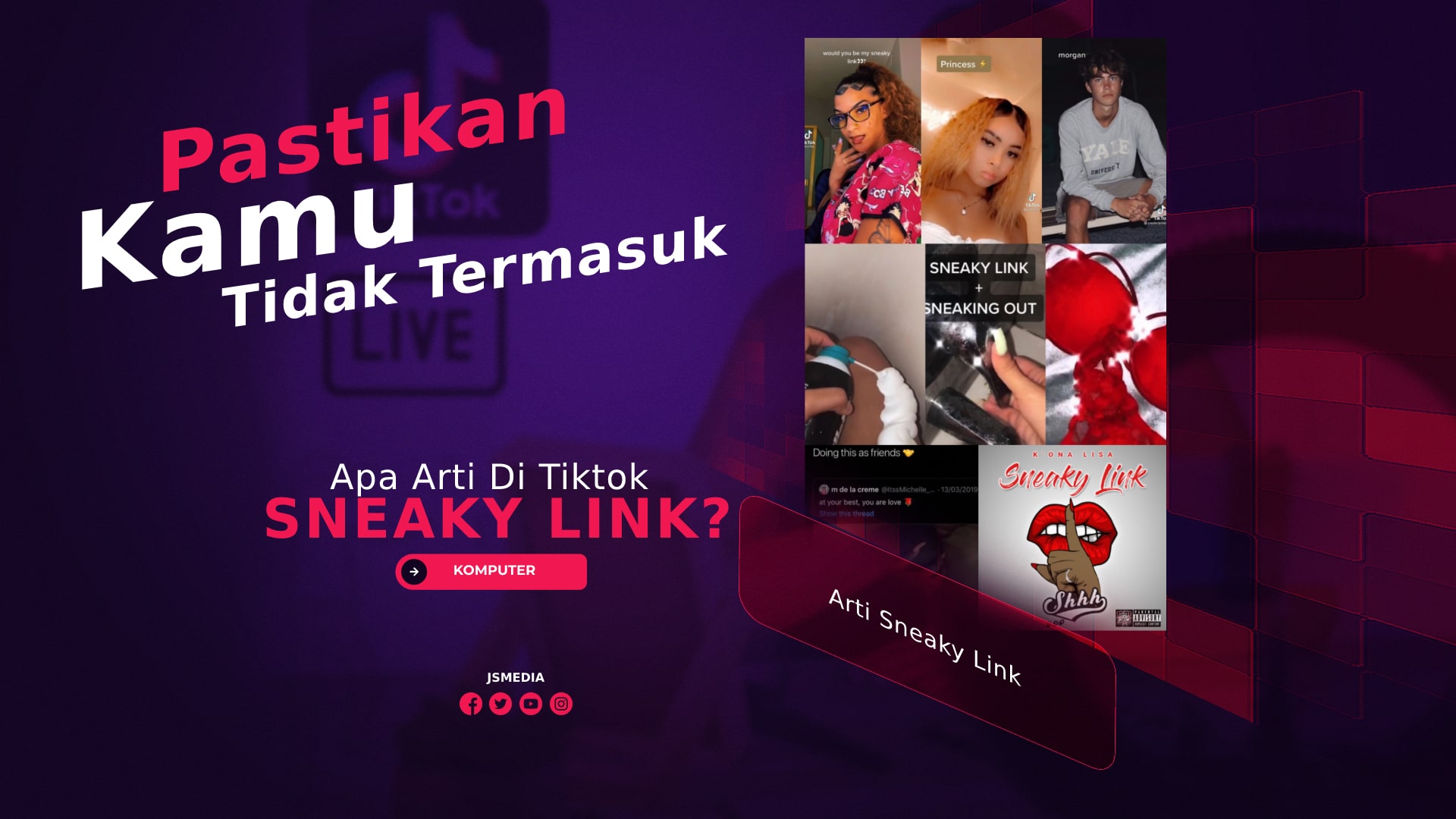 Pasti familiar dengan istilah Sneaky Link di TikTok. 