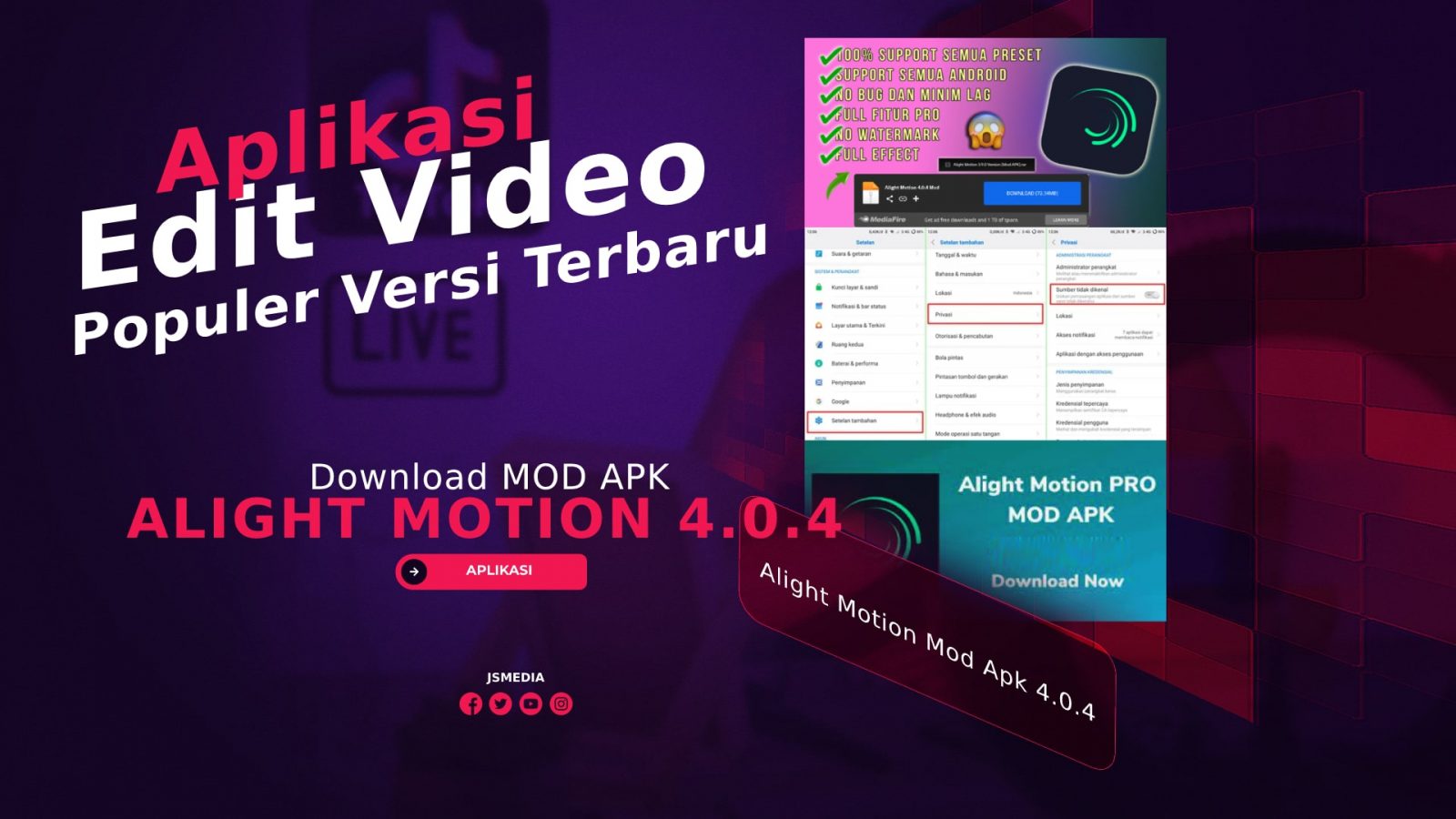 Alight Motion Mod Apk 4.0.4, Aplikasi Edit Video Populer Versi Terbaru