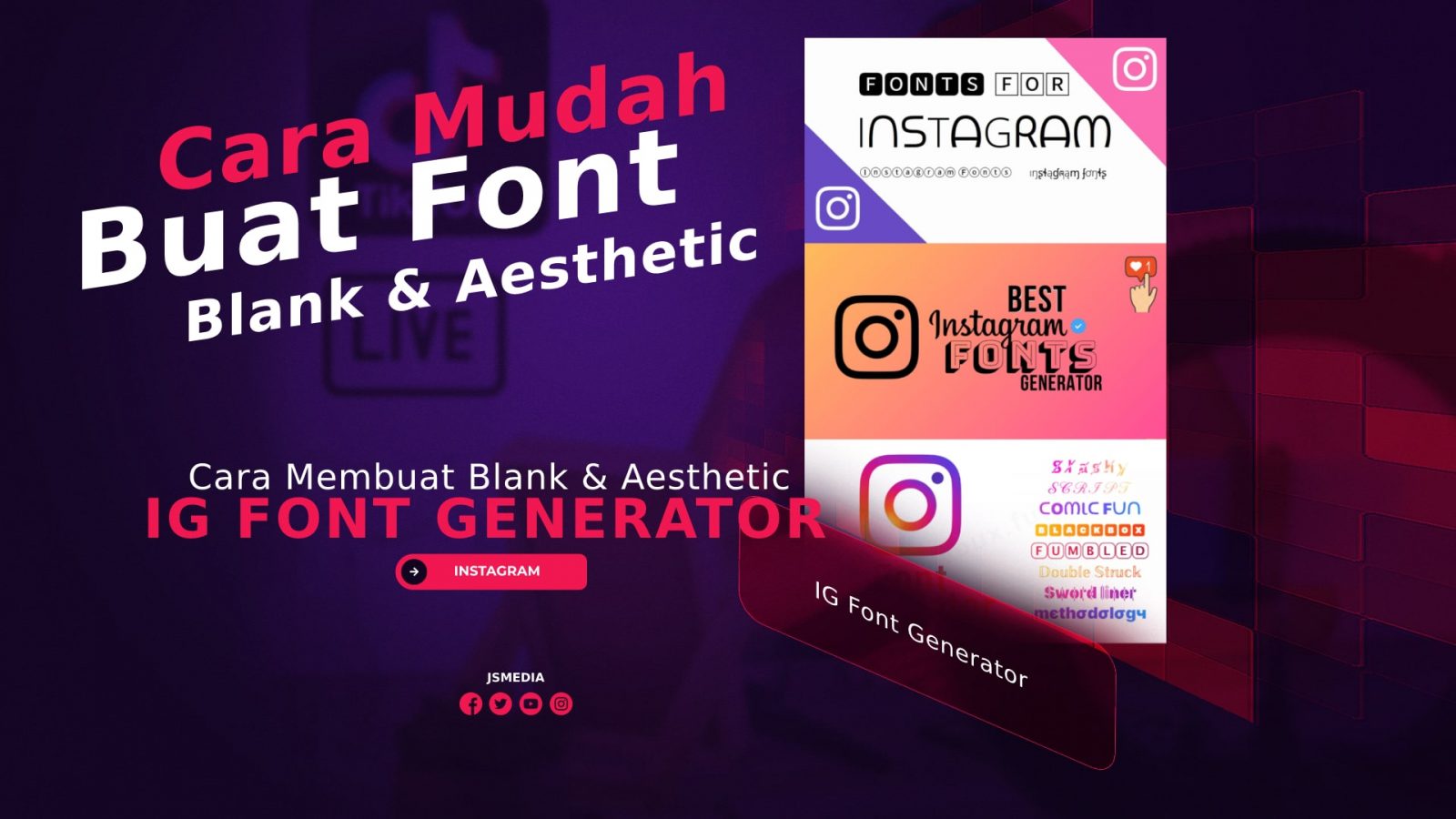 IG Font Generator, Buat Font Blank & Aesthetic Di Instagram