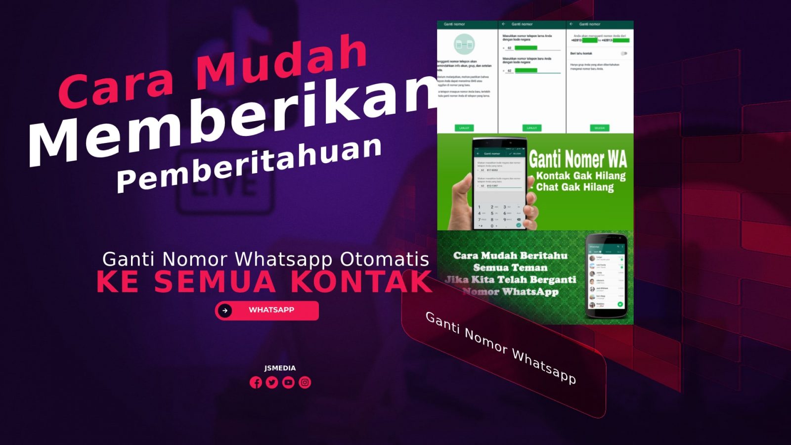 Cara Memberikan Pemberitahuan Ganti Nomor Whatsapp Otomatis Ke Semua Kontak