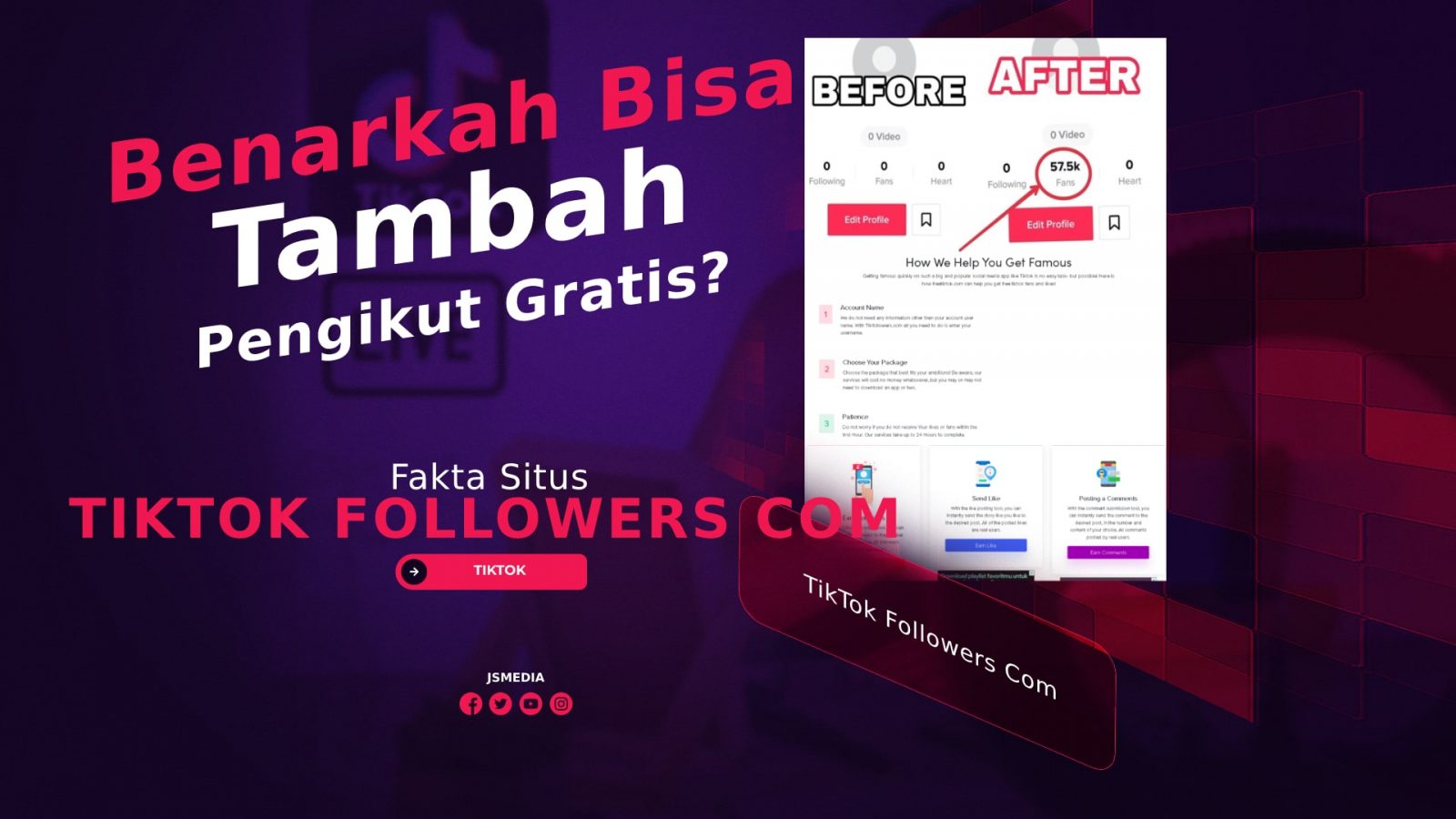 Benarkah TikTok Followers Com Bisa Tambah Pengikut Gratis? Ini Jawabannya