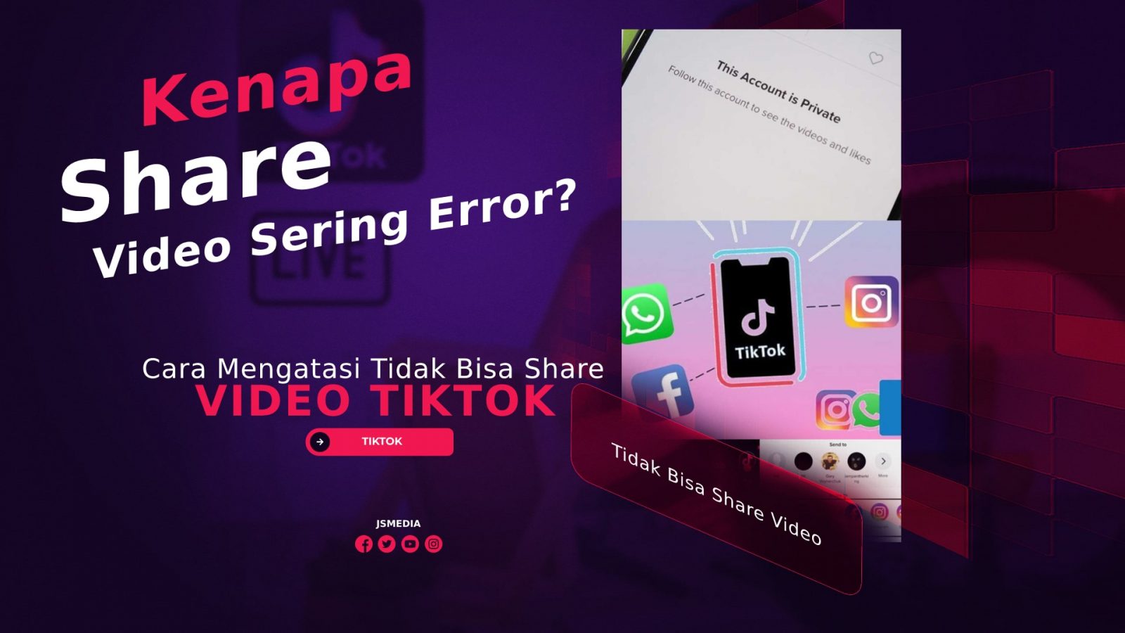 Cara Mengatasi Tidak Bisa Share Video TikTok