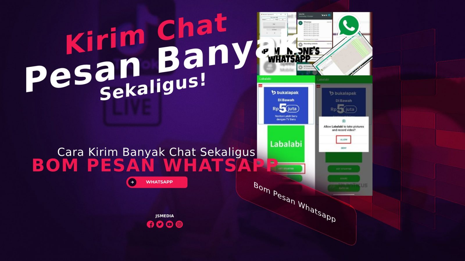 Cara Bom Pesan Whatsapp Kirim Banyak Chat Sekaligus