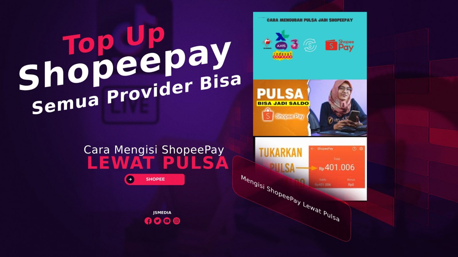 Cara Mengisi ShopeePay Lewat Pulsa dari Berbagai Provider