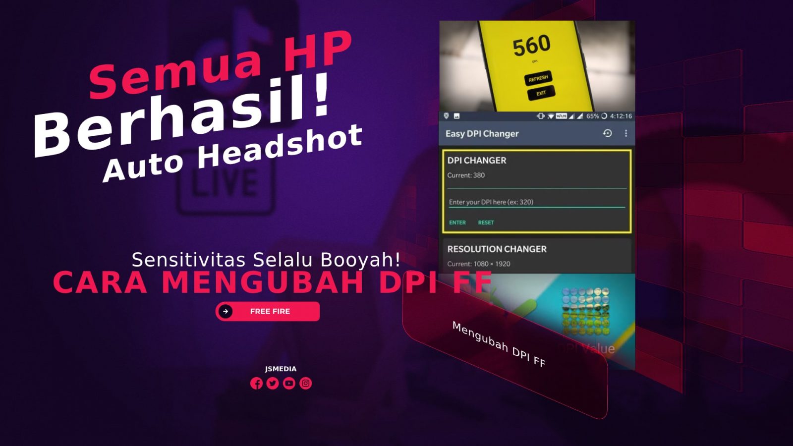 Cara Mengubah DPI FF Sensitivitas Free Fire Untuk Semua HP, Dijamin Berhasil!