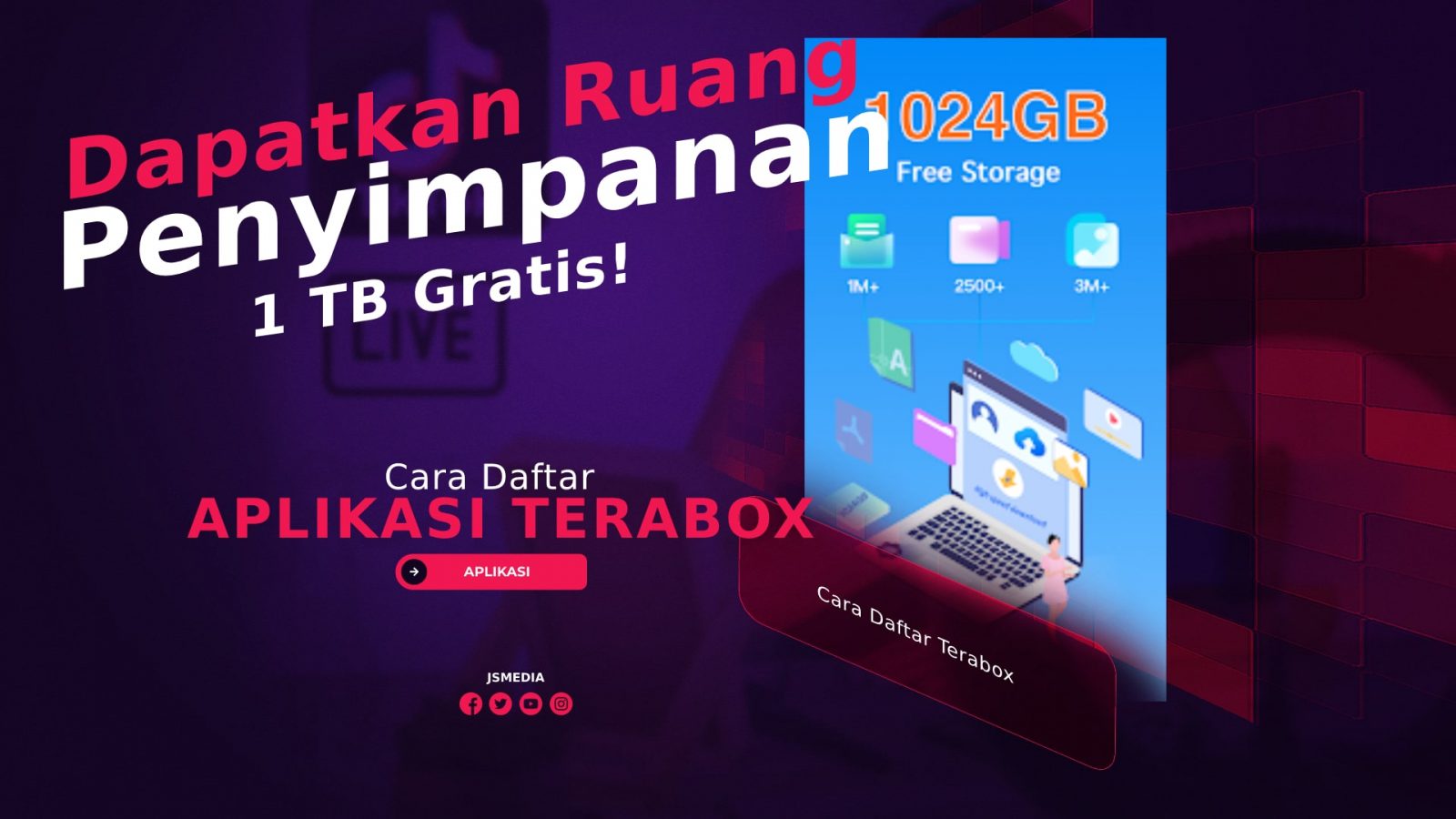 Cara Daftar Terabox: Dapatkan Ruang Penyimpanan 1 TB Gratis!