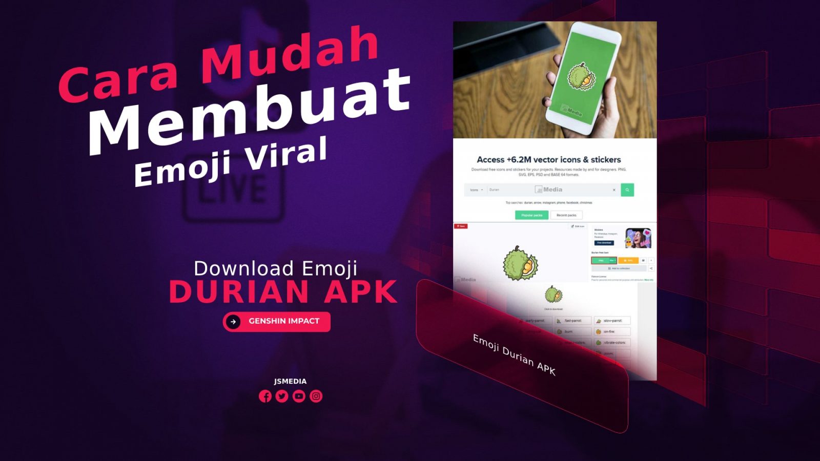 Download Emoji Durian APK, Begini Cara Membuatnya