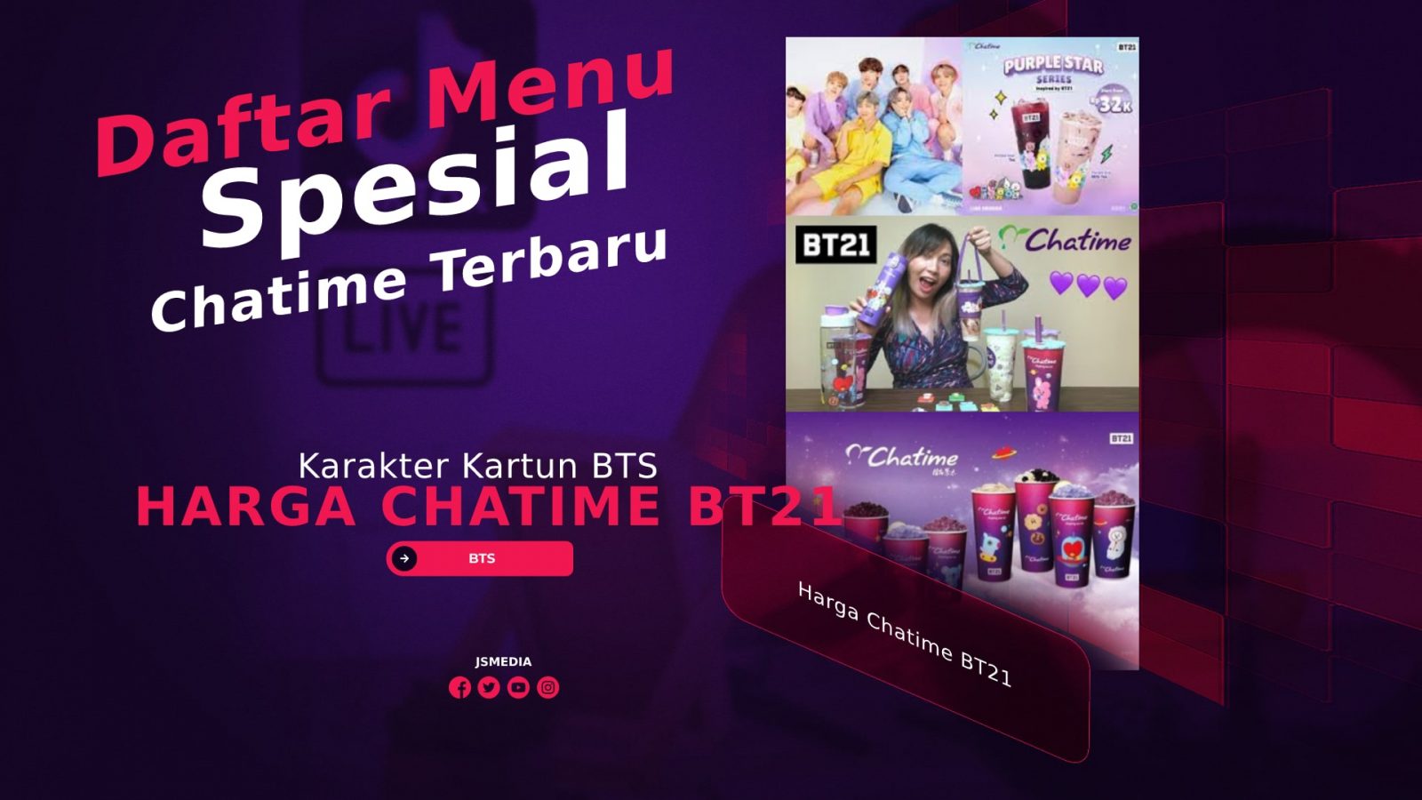 Harga Chatime BT21: Daftar Menu Spesial Chatime BTS Terbaru