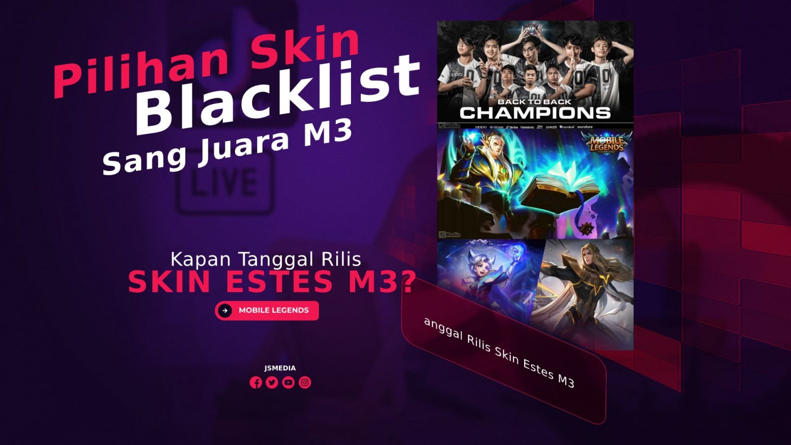 Kapan Tanggal Rilis Skin Estes M3, Berapa Harganya? Ini Pilihan Blacklist