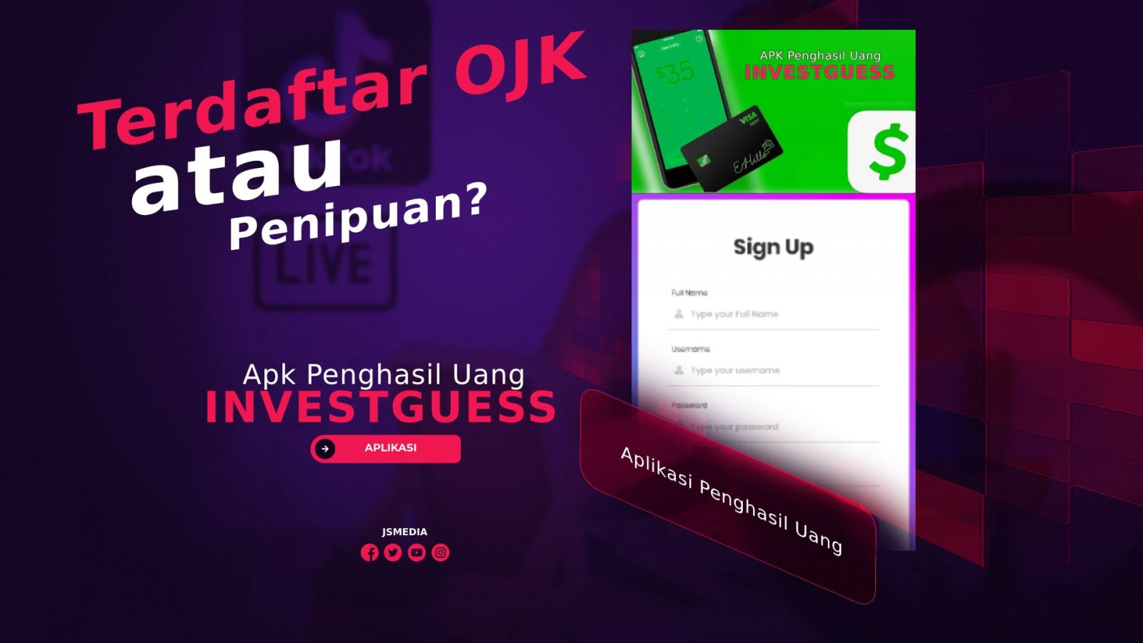 InvestGuess Apk Penghasil Uang, Terdaftar OJK atau Penipuan?