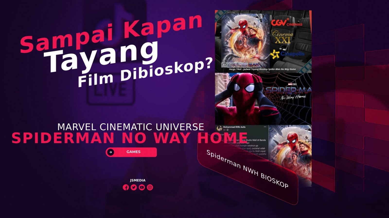 Harga tiket spider man no way home