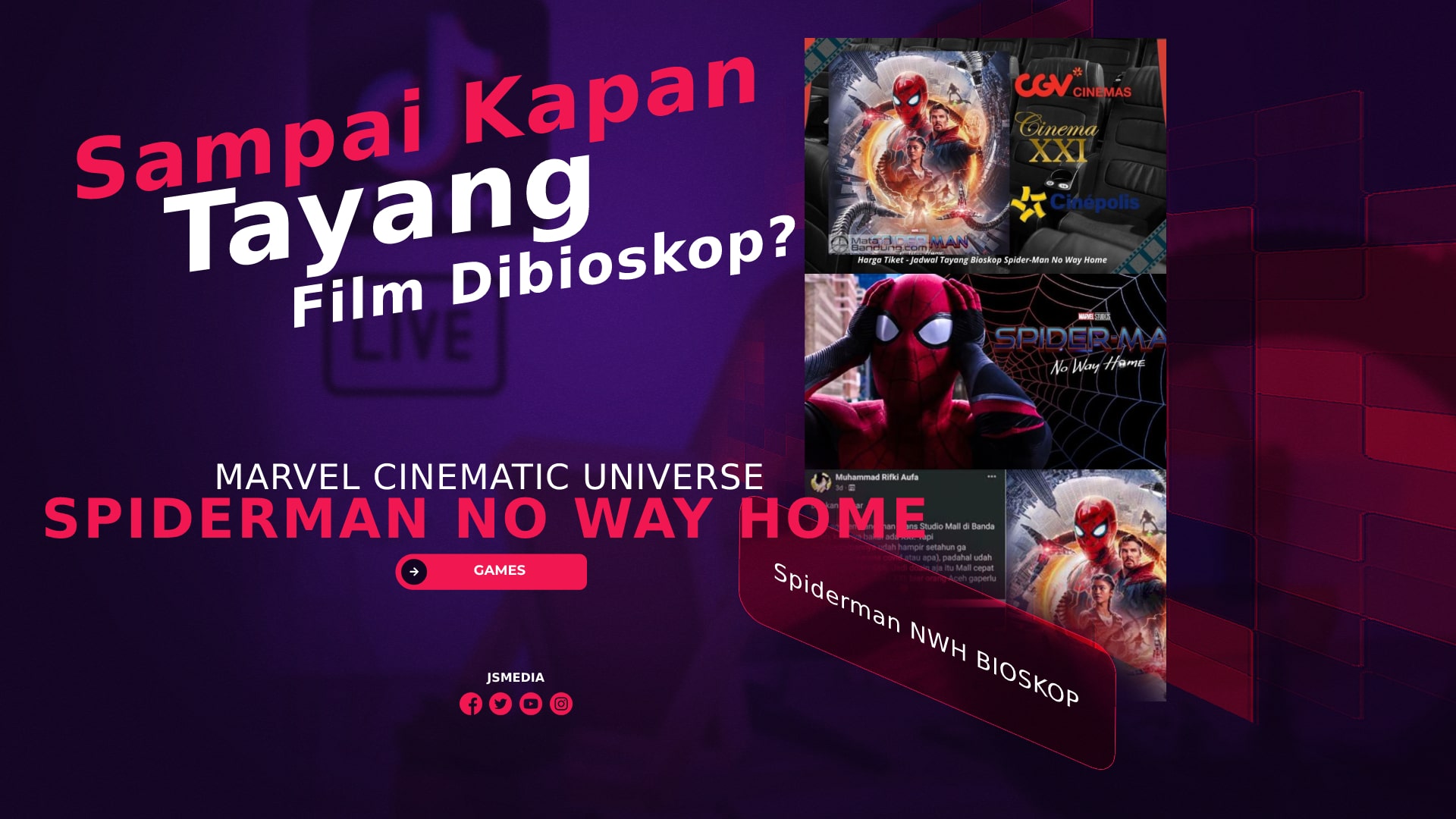 Harga tiket spider man no way home xxi