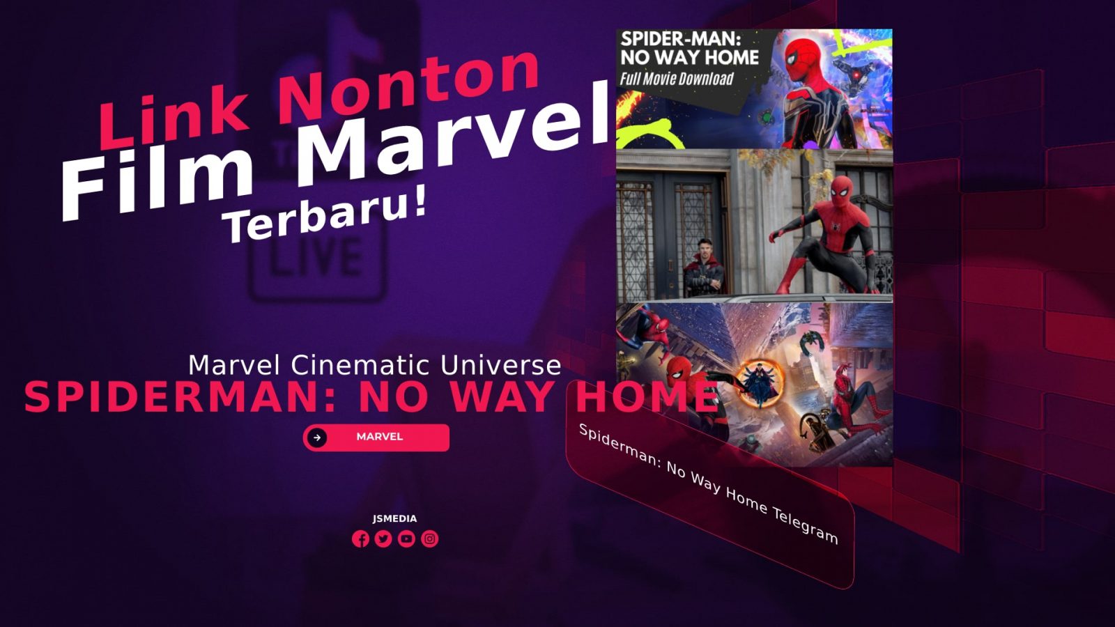 Link Nonton Film Spiderman: No Way Home Telegram Terbaru!