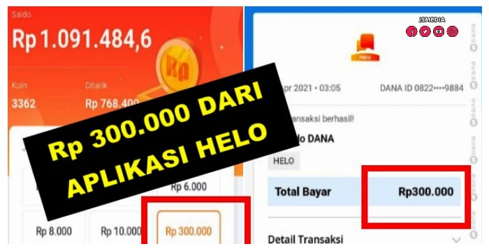 Helo - Aplikasi Penghasil 50 Ribu Rupiah 