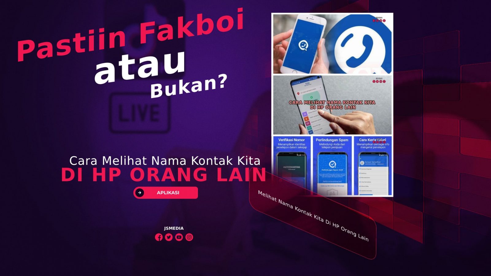 Cara Melihat Nama Kontak Kita Di HP Orang Lain