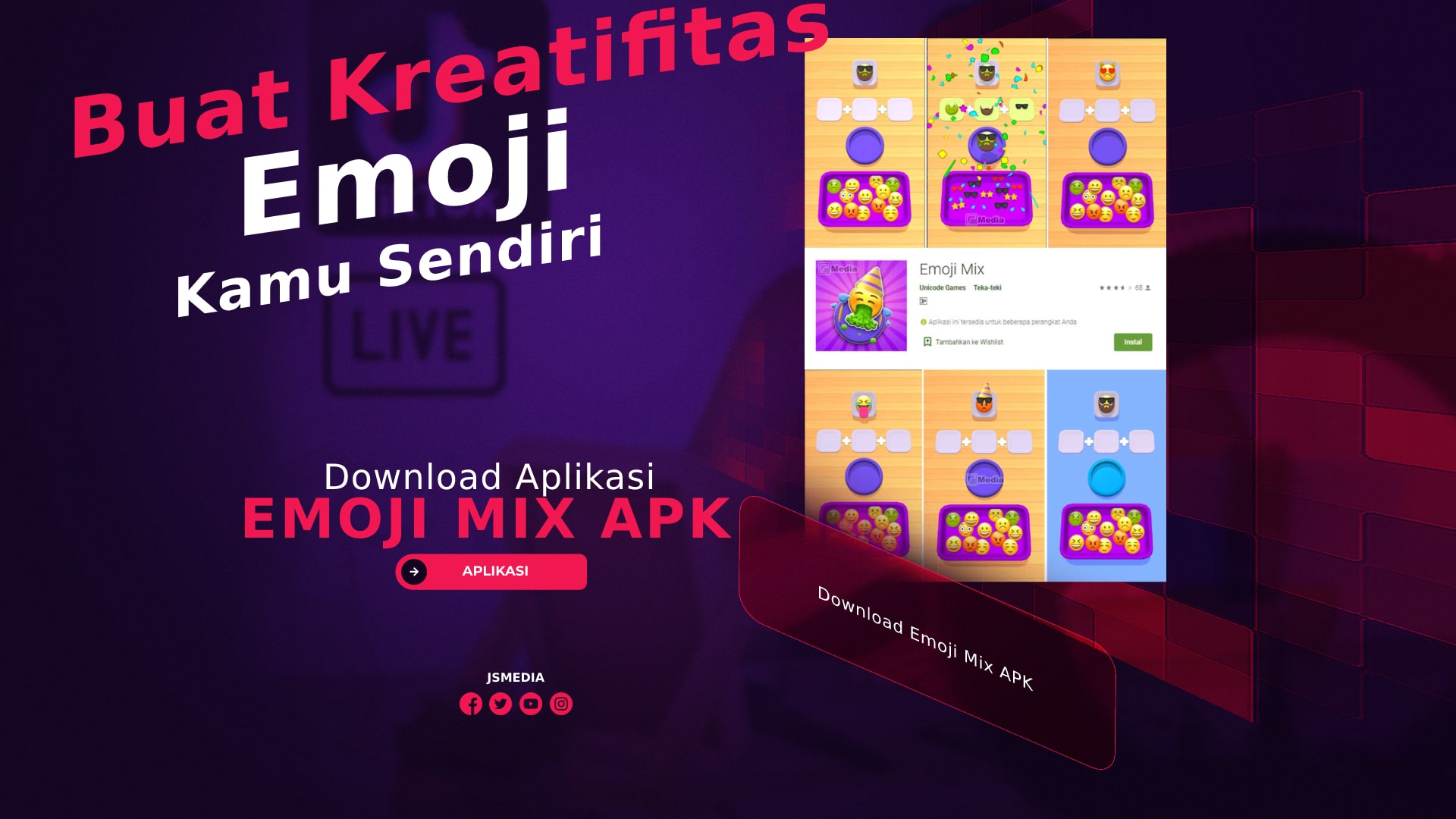Download Emoji Mix APK, Buat Kreatifitas Emoji Kamu Sendiri