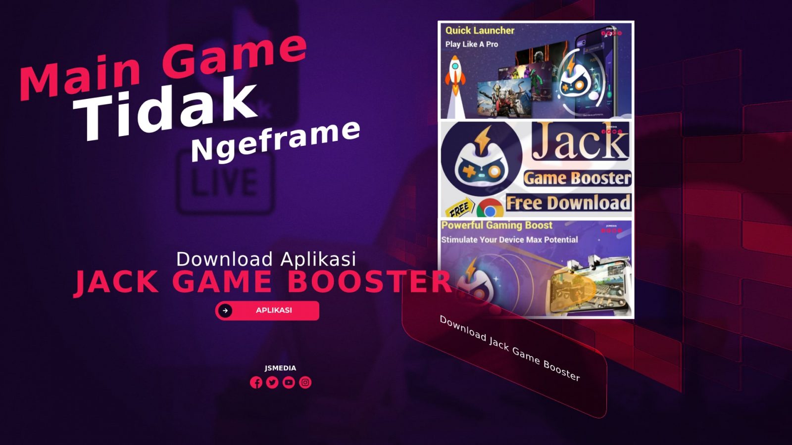 Download Jack Game Booster, Main Game Jadi Ga Ngeframe