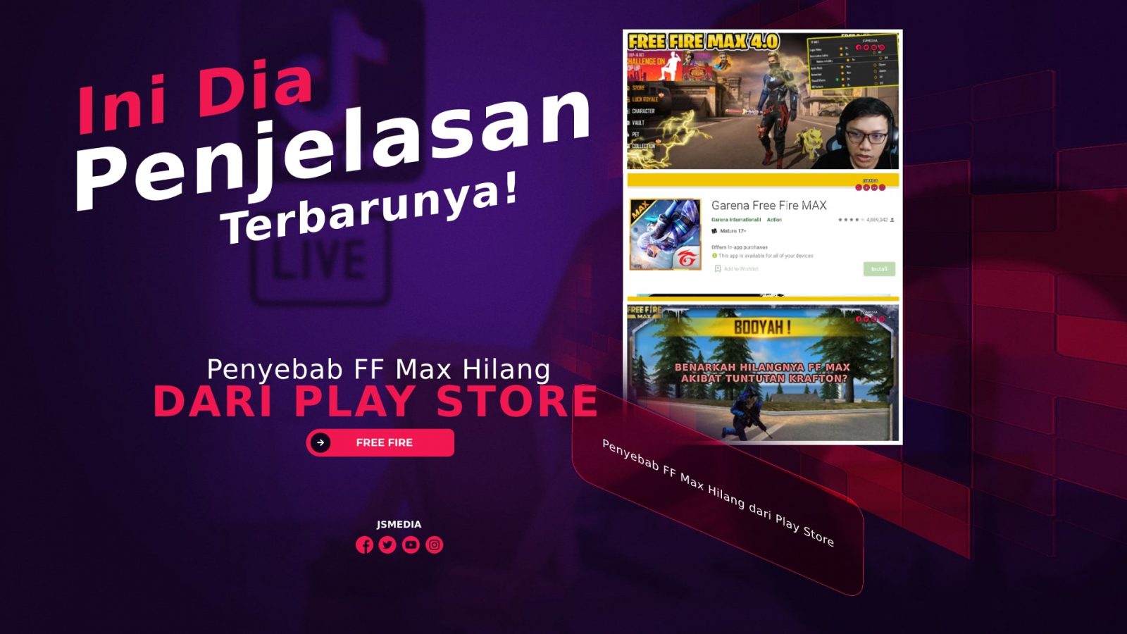 Penyebab FF Max Hilang dari Play Store, Ini Dia Penjelasannya!