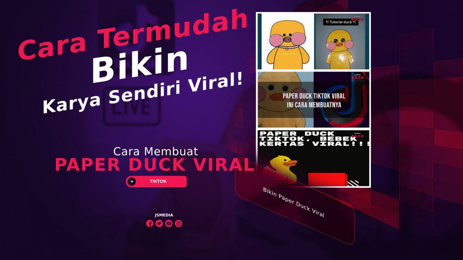 Cara Termudah Bikin Paper Duck Viral Di TikTok