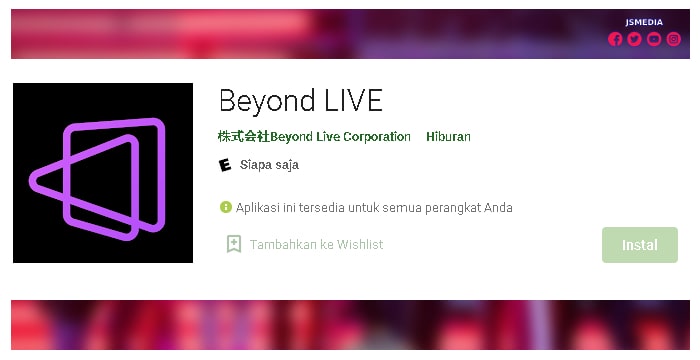 Cara Download Aplikasi Beyond Live
