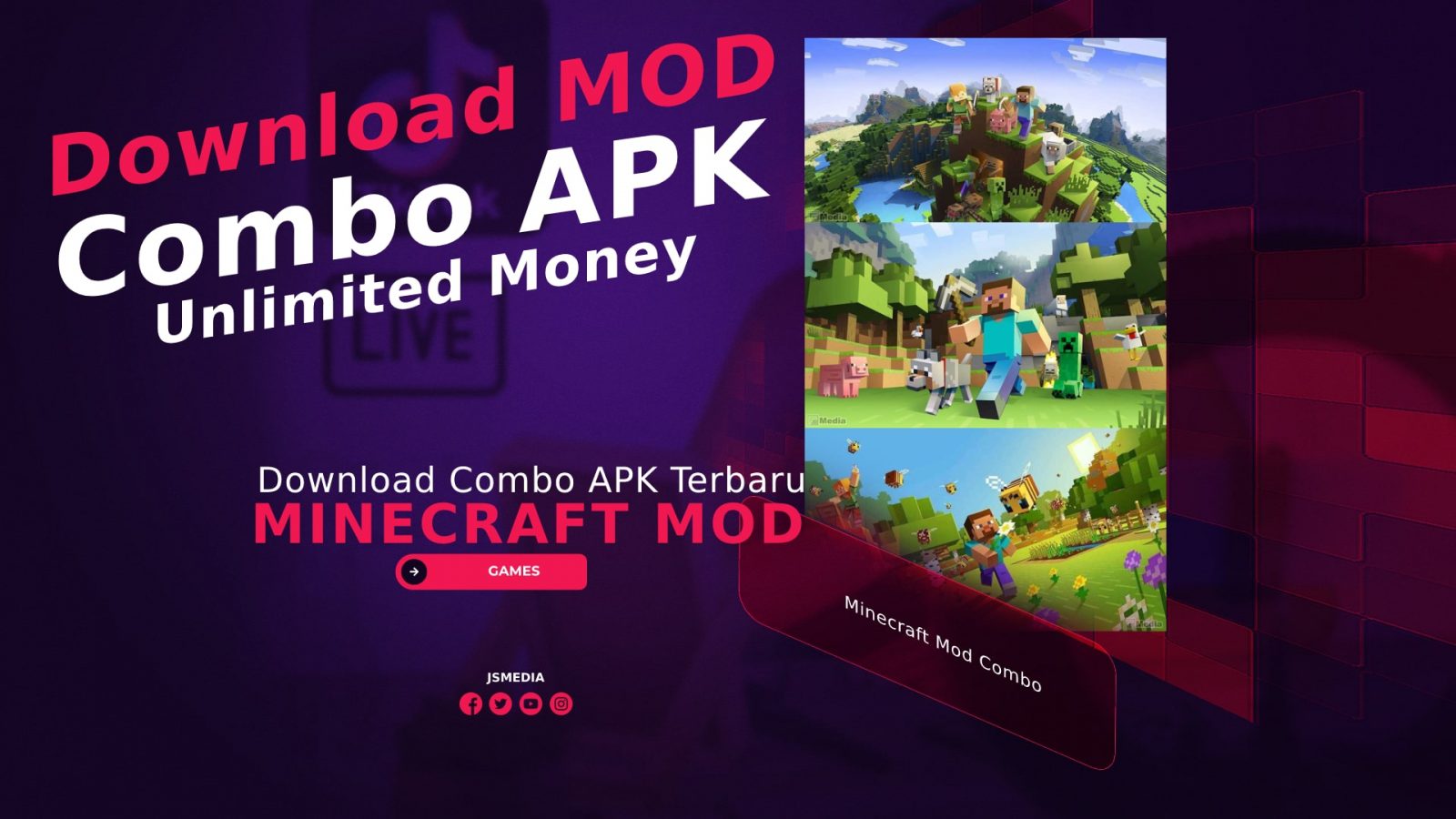 Download Minecraft Mod Combo APK Terbaru Unlimited Money