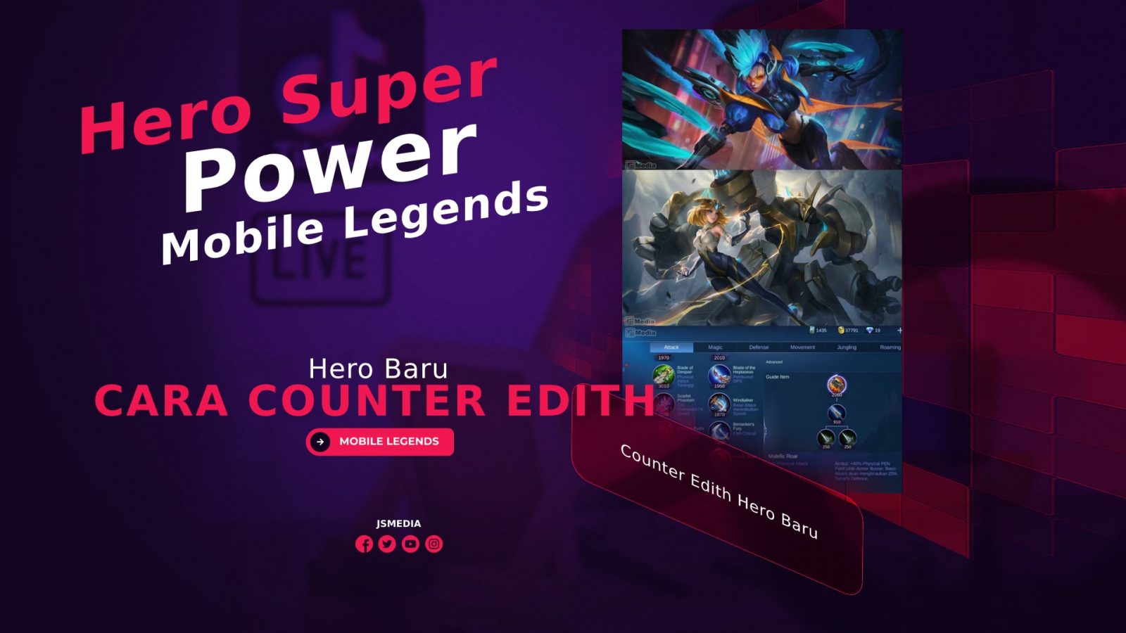 Cara Counter Edith Hero Baru di Mobile Legends