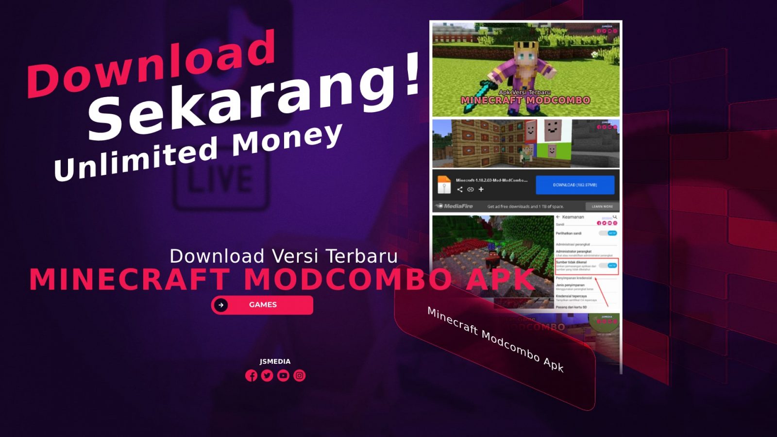 Minecraft Modcombo Apk Versi Terbaru: Download Unlimited Money