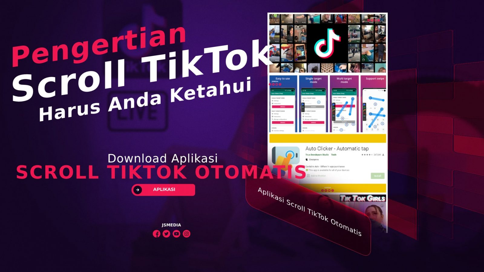 Pengertian Scroll TikTok: Artinya Lebih Keren & Auto Clicker