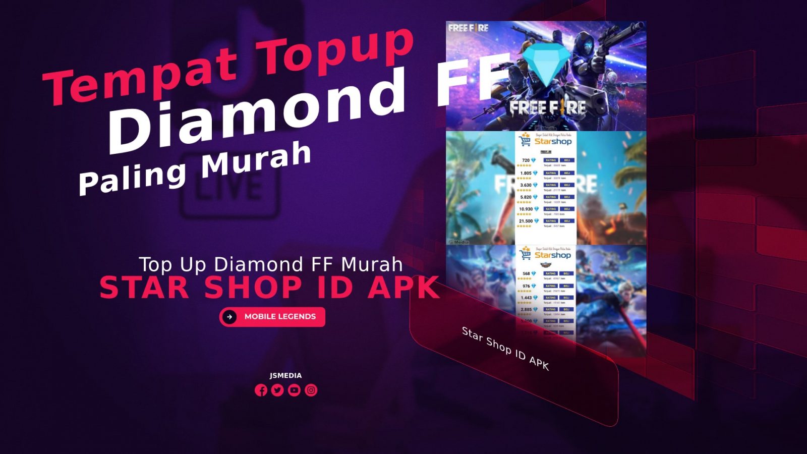 Star Shop ID APK: Tempat Top Up Diamond FF Paling Murah