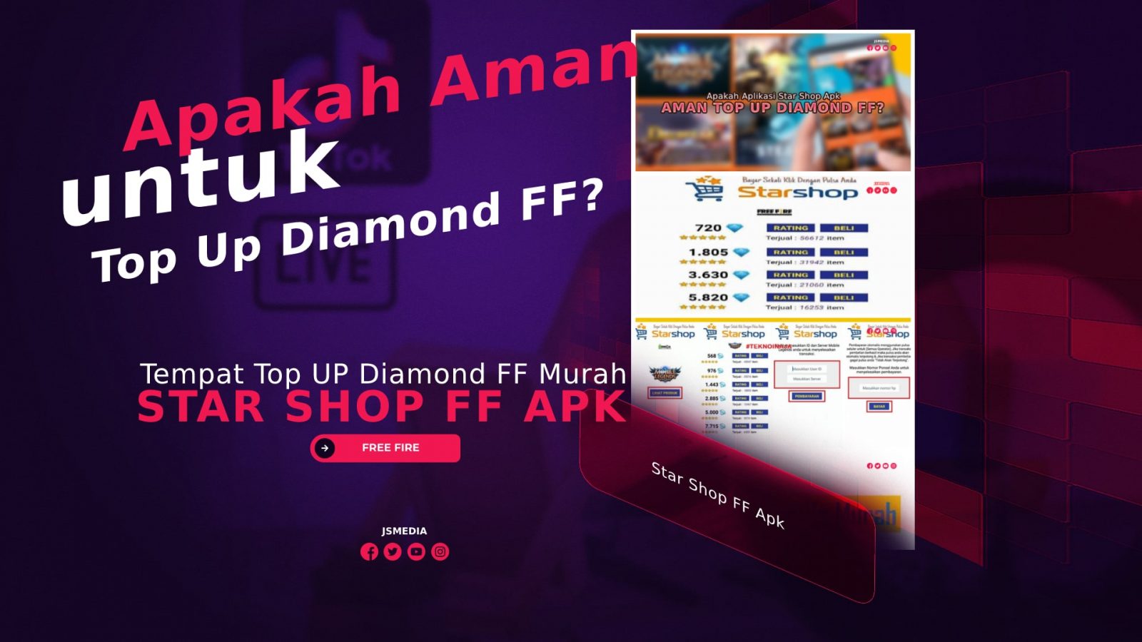 Star Shop FF Apk, Apakah Aman untuk Top Up Diamond FF?