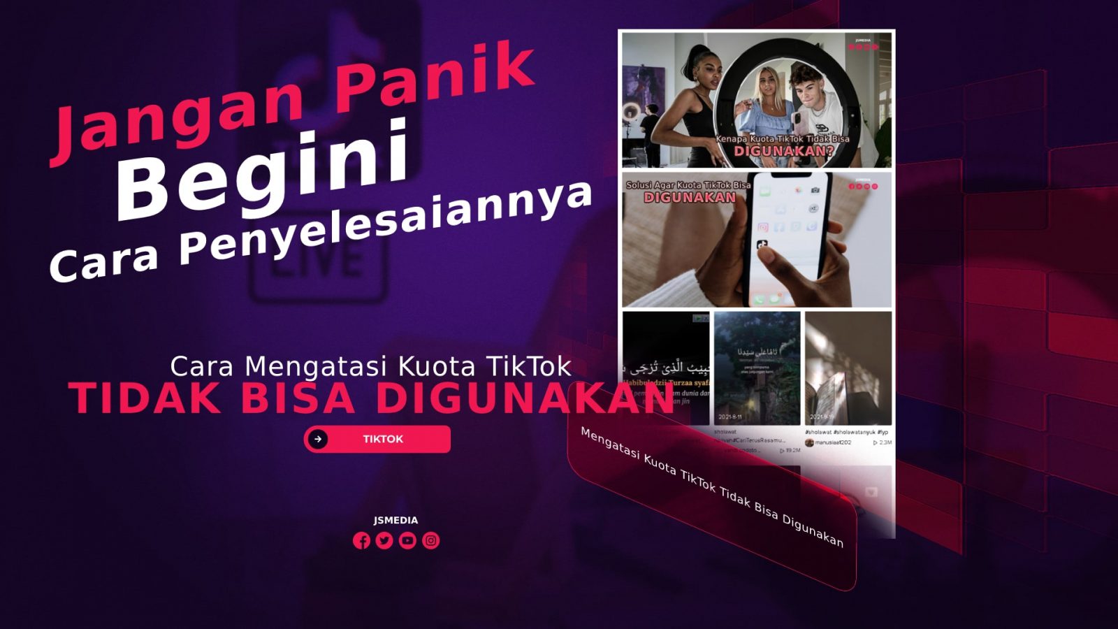 Cara Mengatasi Kuota TikTok Tidak Bisa Digunakan, 100% Berhasil