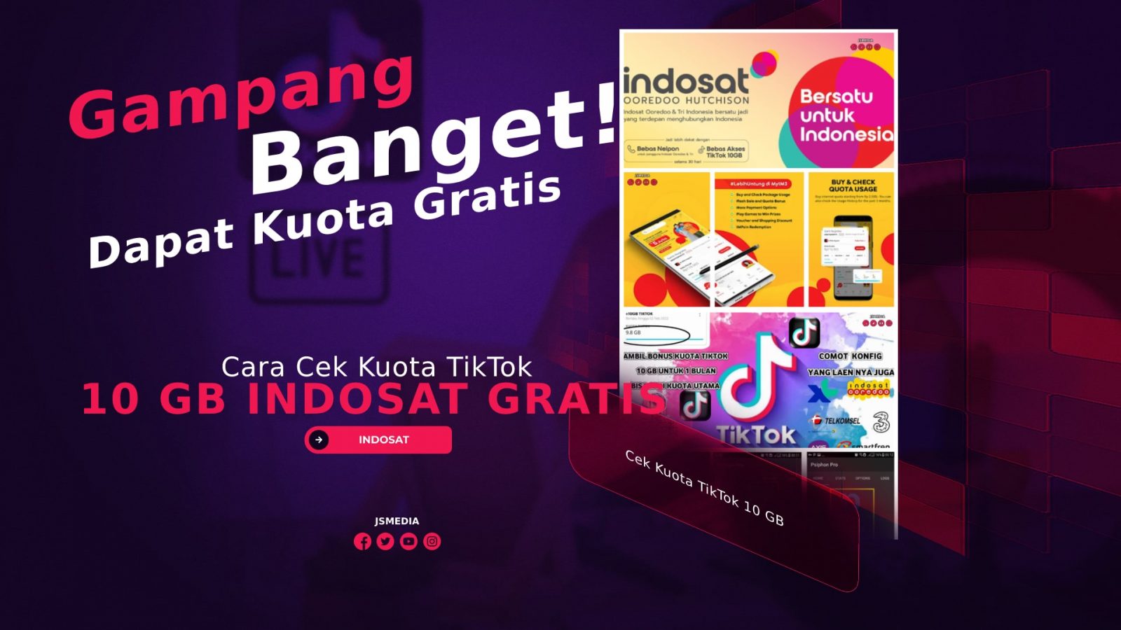 Cara Cek Kuota TikTok 10 GB Indosat Gratis, Gampang Banget!