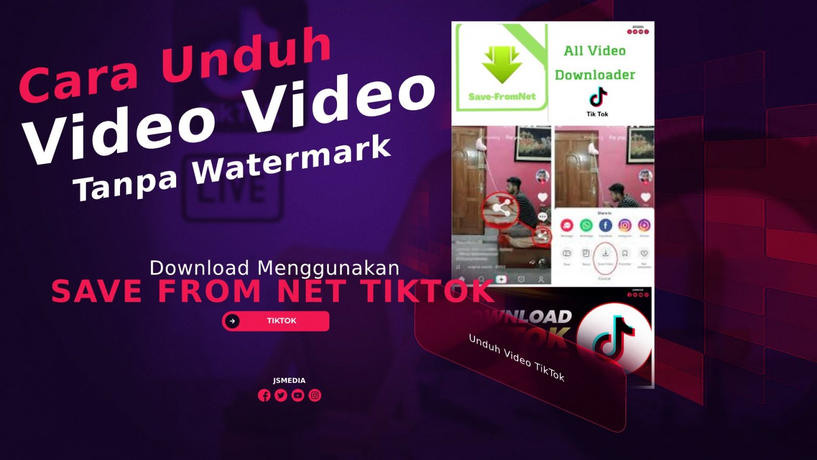 Cara Unduh Video TikTok Menggunakan Save from net TikTok