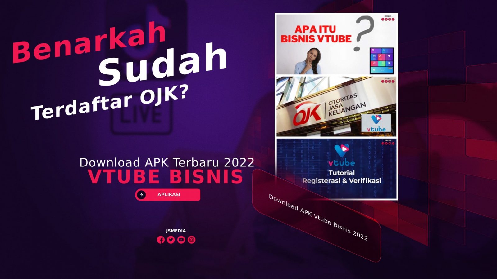 Download APK Vtube Bisnis 2022, Sudah Terdaftar OJK?