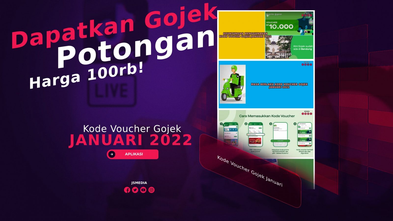 Kode Voucher Gojek Januari, Dapatkan Potongan Harga 100rb!