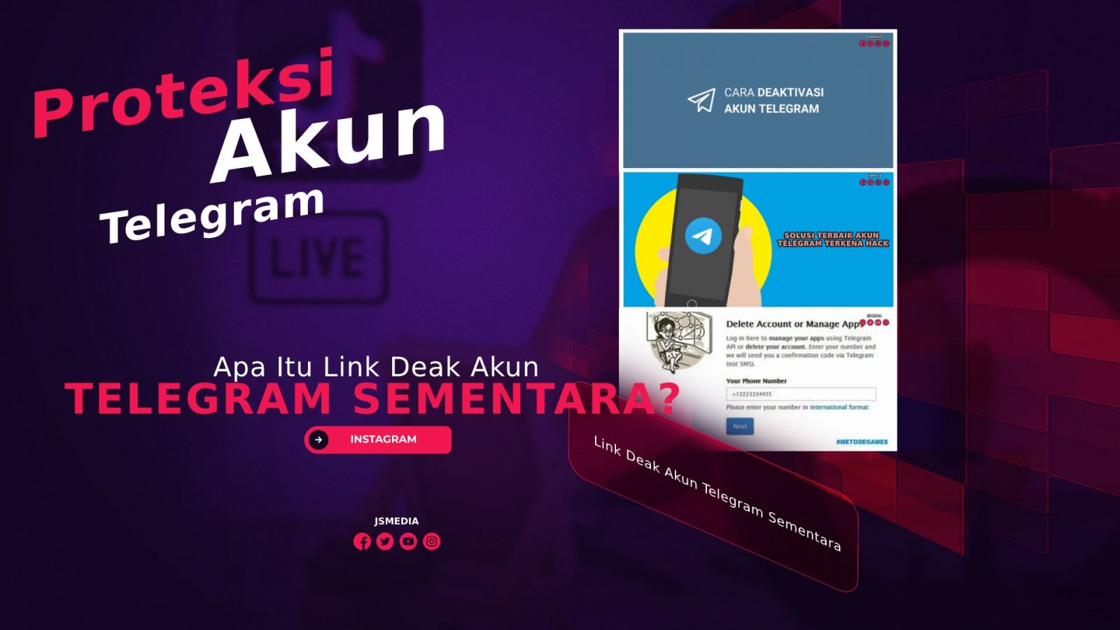 Apa Itu Link Deak Akun Telegram Sementara? Proteksi Akun Telegram