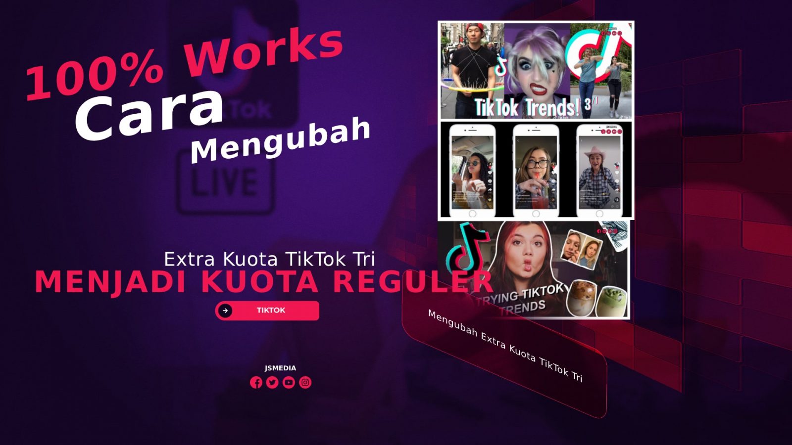 Cara Mengubah Extra Kuota TikTok Tri Menjadi Kuota Reguler, 100% Works