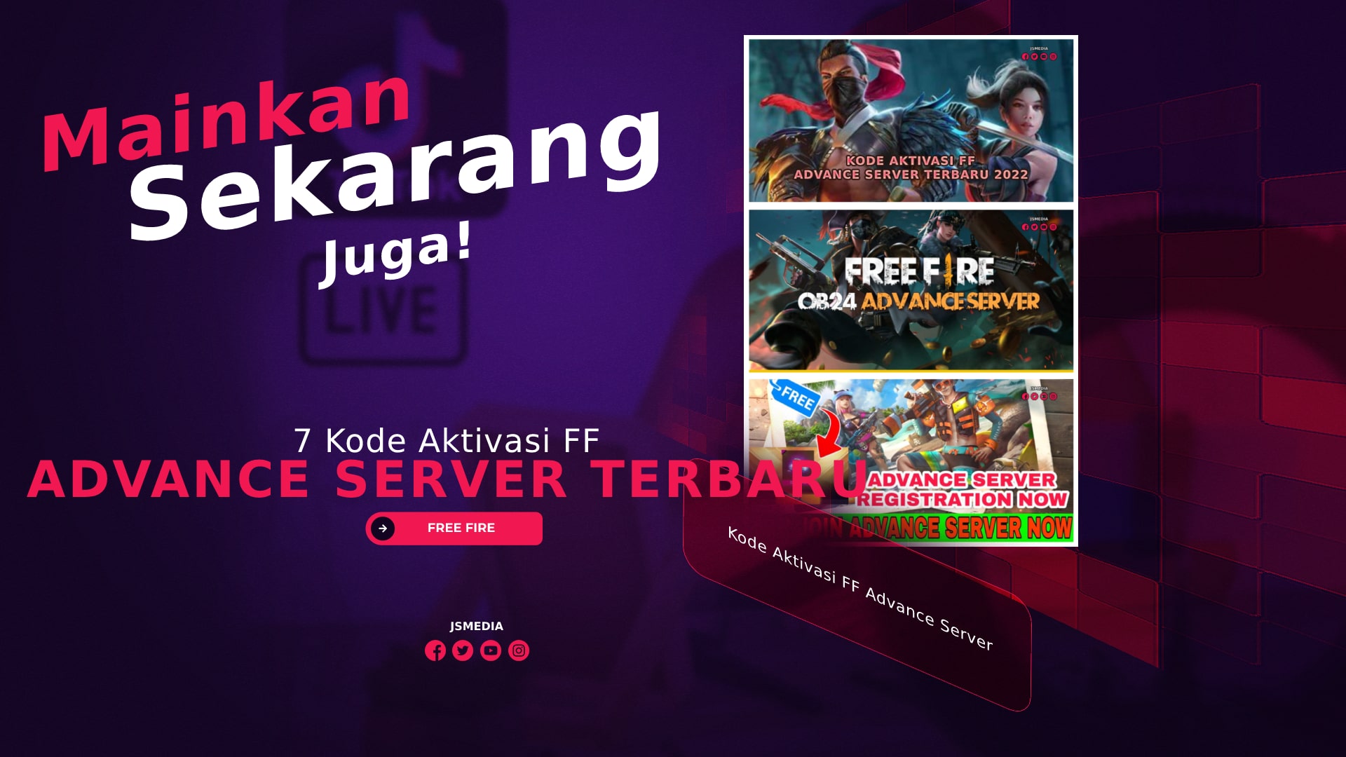 7 Kode Aktivasi FF Advance Server Terbaru 2022, Mainkan