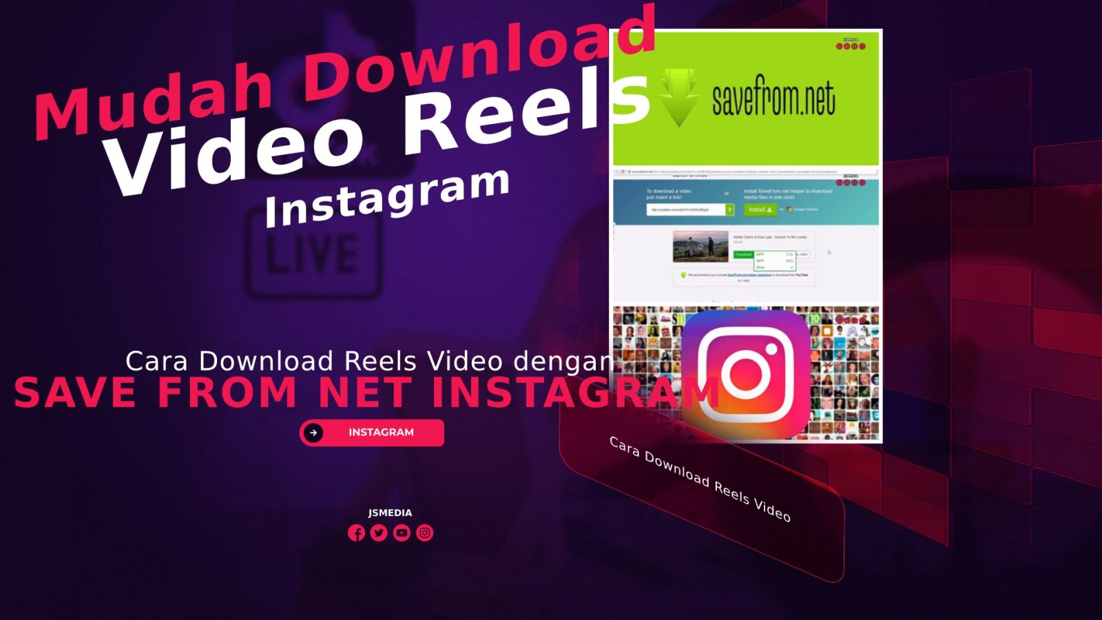 Cara Download Reels Video dengan Save From Net Instagram