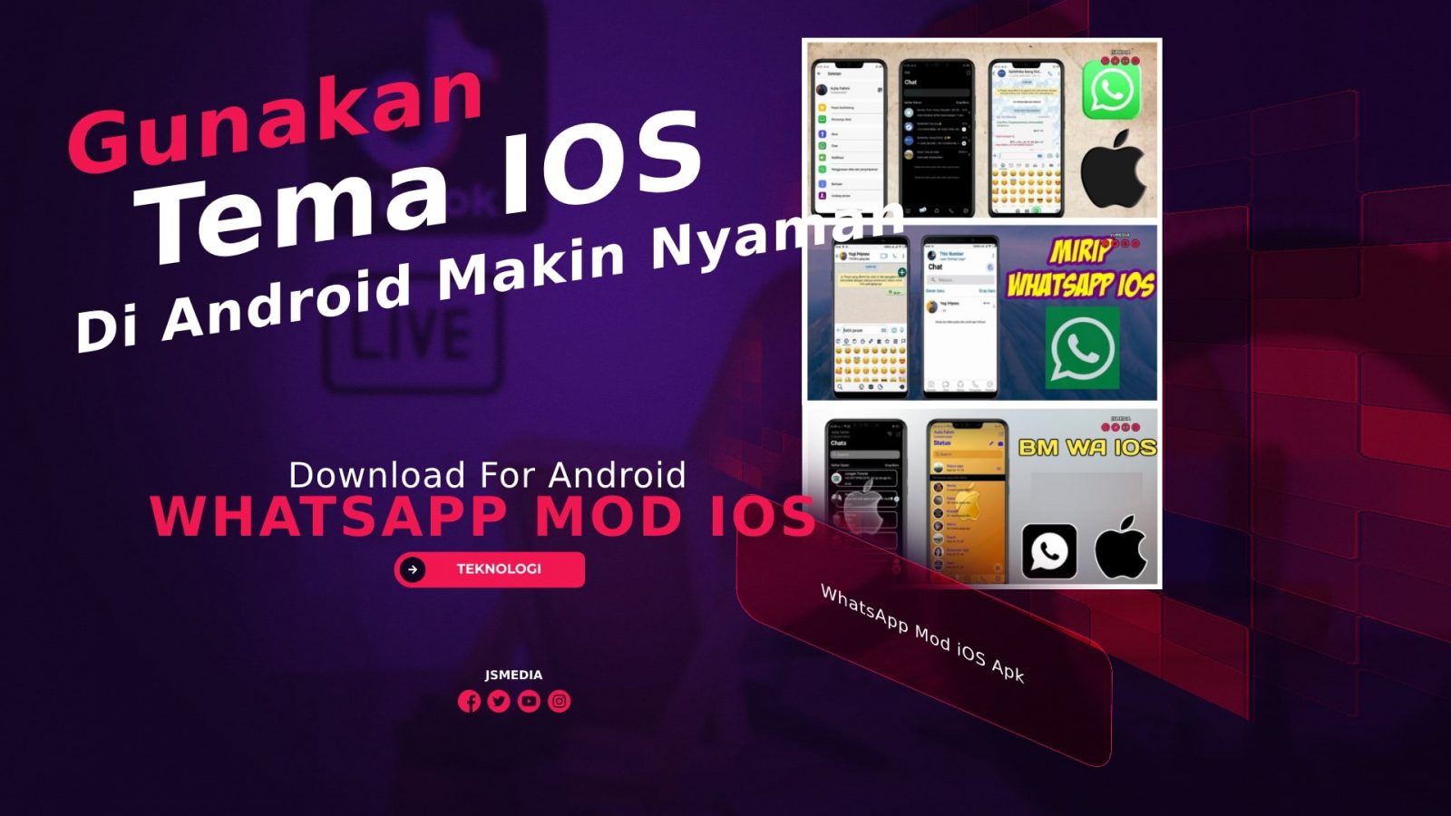 Download WhatsApp Mod iOS Apk di Android, Tema IOS Makin Nyaman