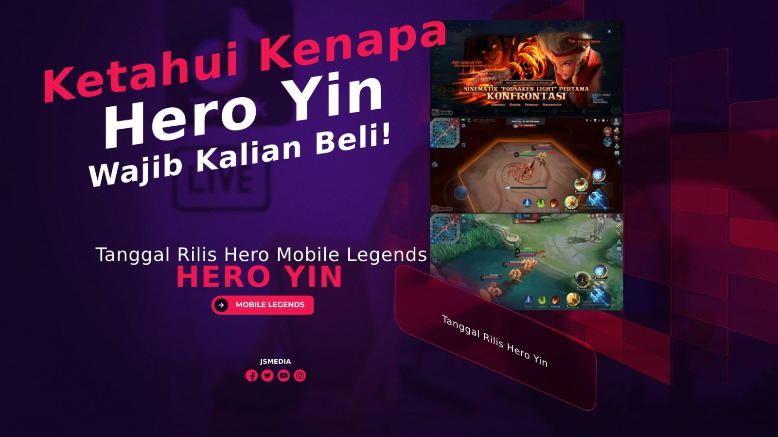 Tanggal Rilis Hero Yin Mobile Legends, Wajib Kalian Beli!