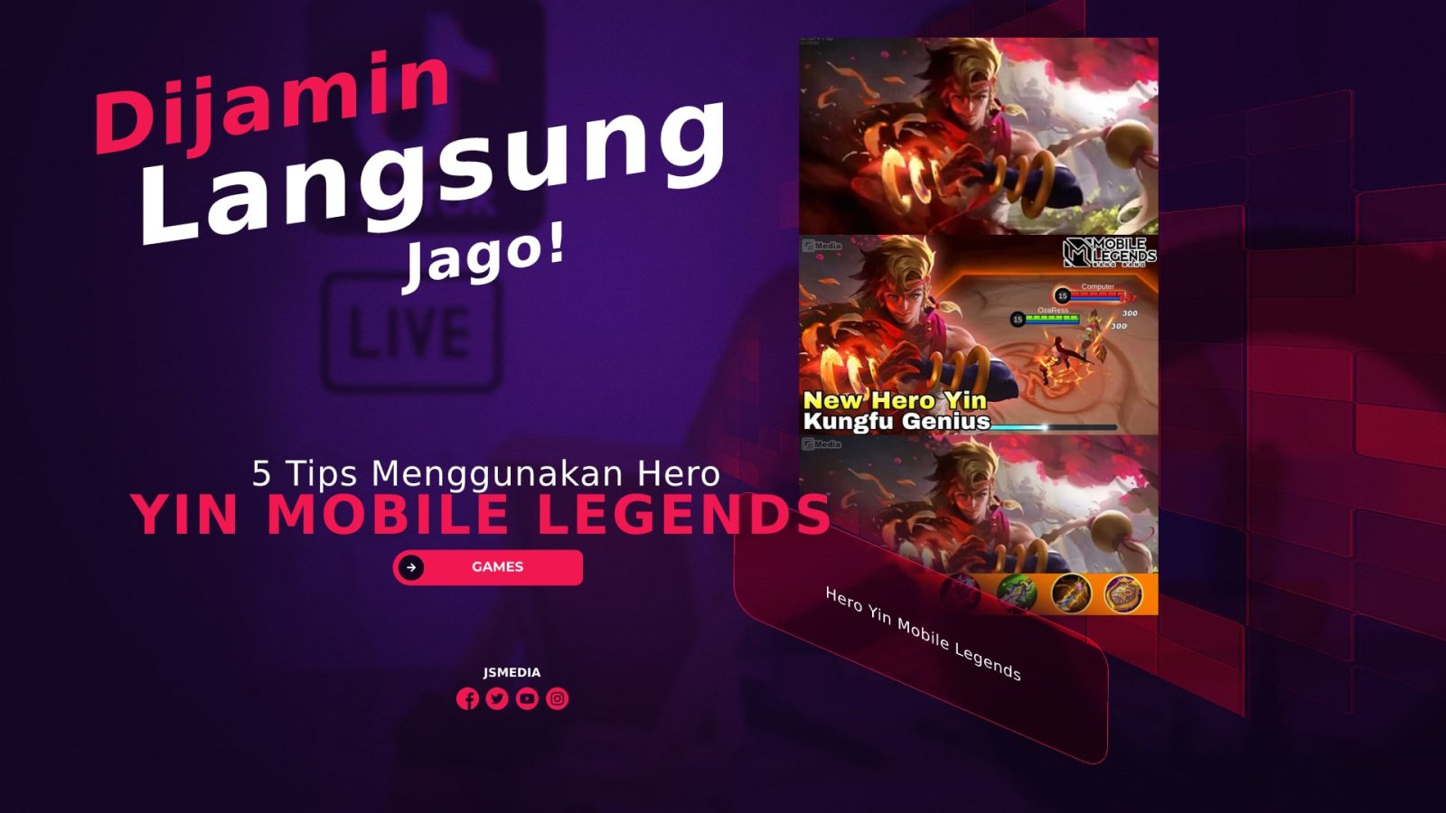 Tips Menggunakan Hero Yin Mobile Legends