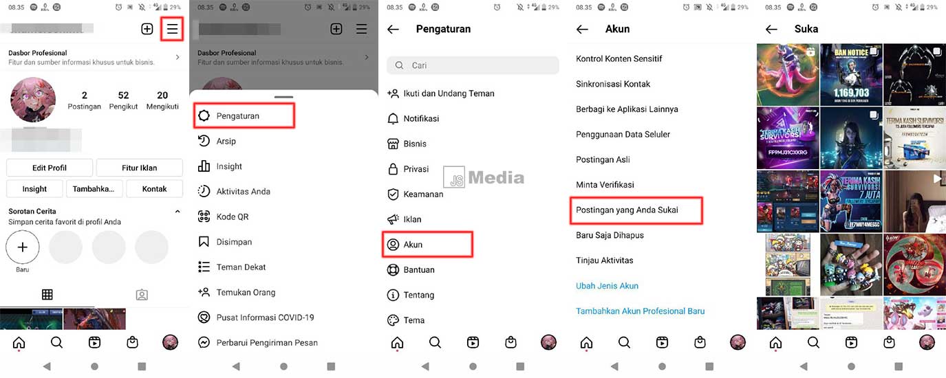 Cara Melihat Postingan IG yang Disukai